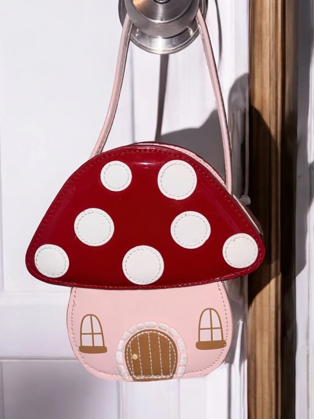 🎀 Gymboree Red and Blush Mushroom Mini Purse